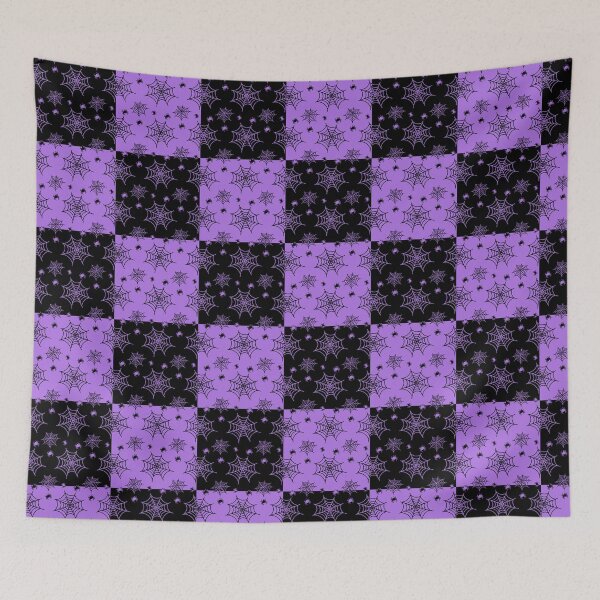Item preview, Black and amethyst interchange web pattern designed and sold by serenebookworm.
