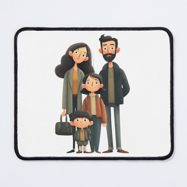 Item preview, Family Whimsical Illustrations Blending Nature Humanity Imagination Design designed and sold by ART ATTACK ZONE.