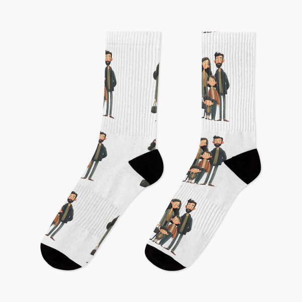 Item preview, Family Whimsical Illustrations Blending Nature Humanity Imagination Design designed and sold by ART ATTACK ZONE.