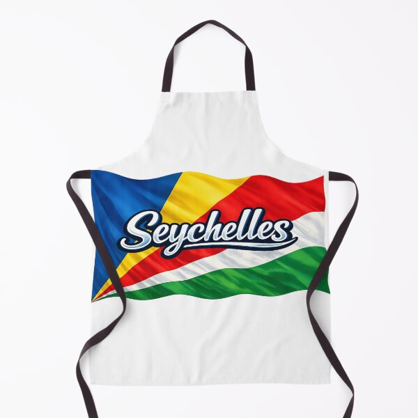 Item preview, Seychelles Waving Flag Design – Tropical Island Nation Pride designed and sold by GarnerSupplyCo.