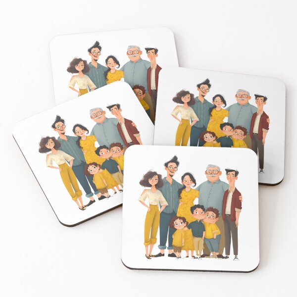 Item preview, Party Family Illustrations Blending Nature Humanity Imagination Design designed and sold by ART ATTACK ZONE.