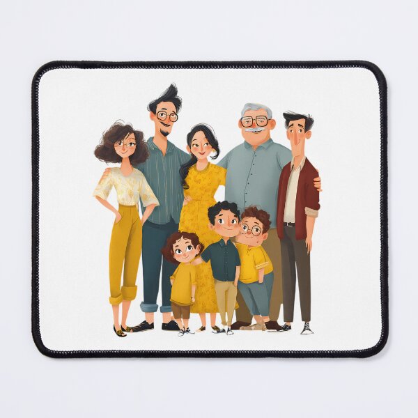 Item preview, Party Family Illustrations Blending Nature Humanity Imagination Design designed and sold by ART ATTACK ZONE.