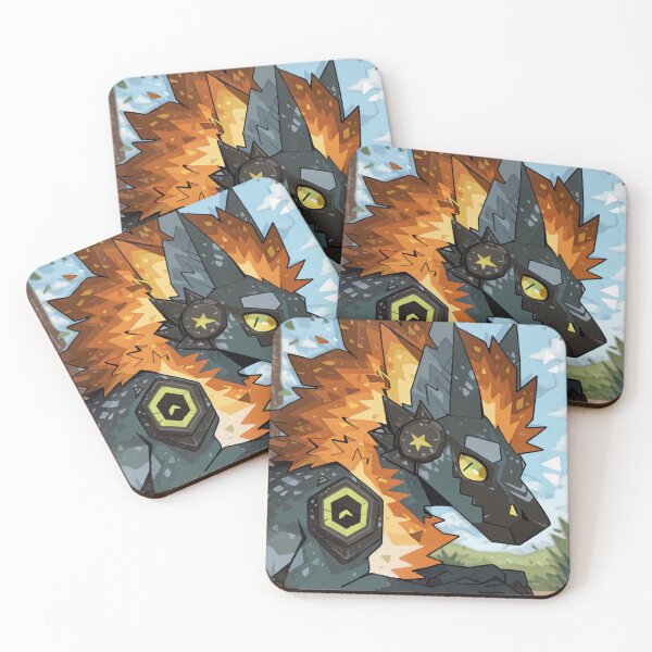 Item preview, Blaze Mane Geometric Canine Guardian designed and sold by KaMow.