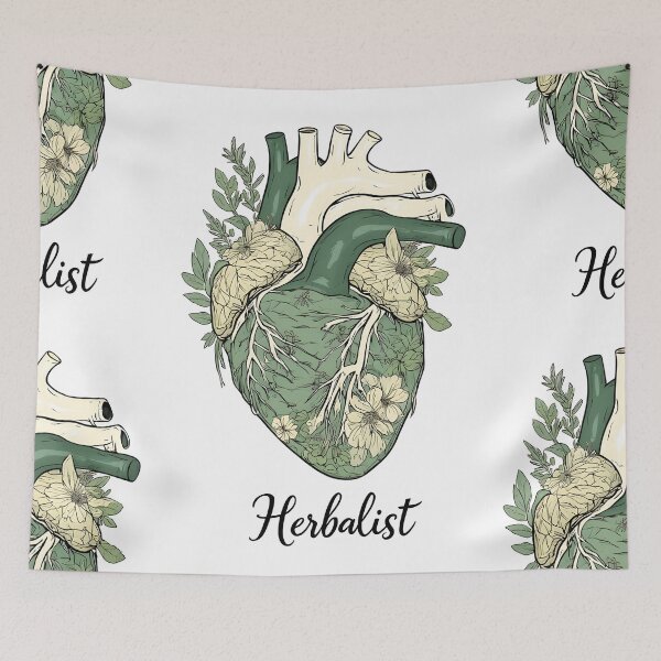 Item preview, Botanical Anatomy Heart – Herbalist designed and sold by owi-art.