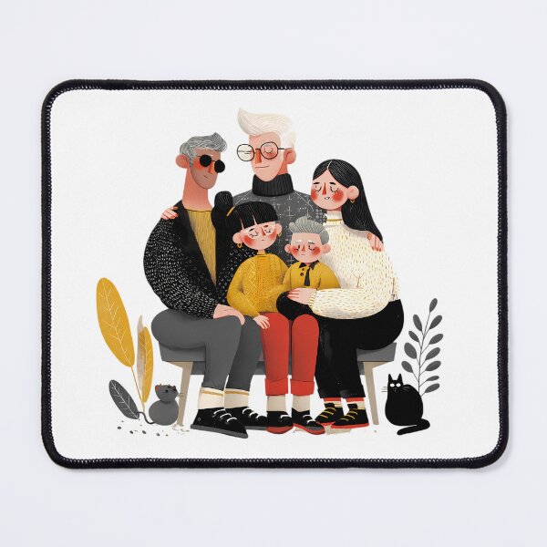 Item preview, Brothers Sisters Illustrations Blending Nature Humanity Imagination Design designed and sold by ART ATTACK ZONE.