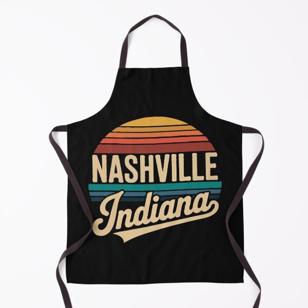 Item preview, Nashville Indiana | Retro Sunset Vintage Travel Graphic designed and sold by JessArty ⭐⭐⭐⭐⭐.