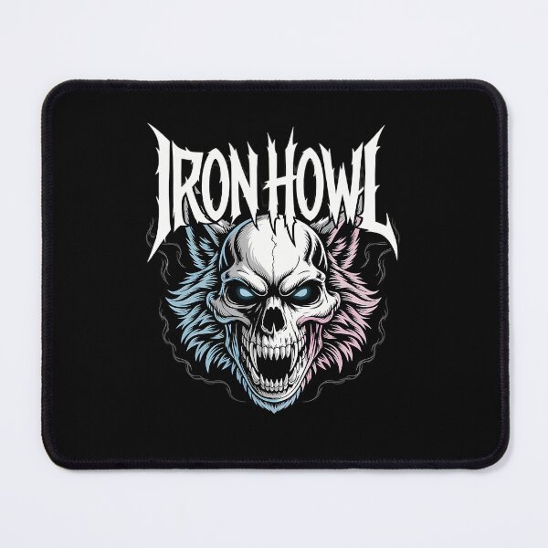 Item preview, Iron Howls Monochrome Wolf Skull Rock designed and sold by snookyking.