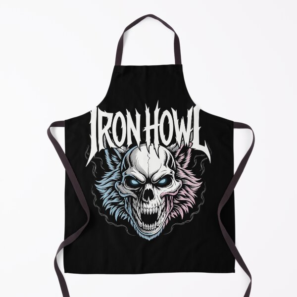 Item preview, Iron Howls Monochrome Wolf Skull Rock designed and sold by snookyking.