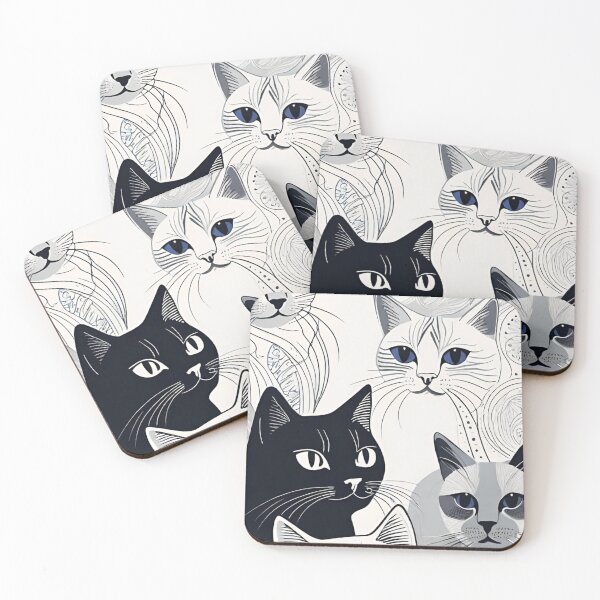 Item preview, cat face pattern  designed and sold by optimusprime39.