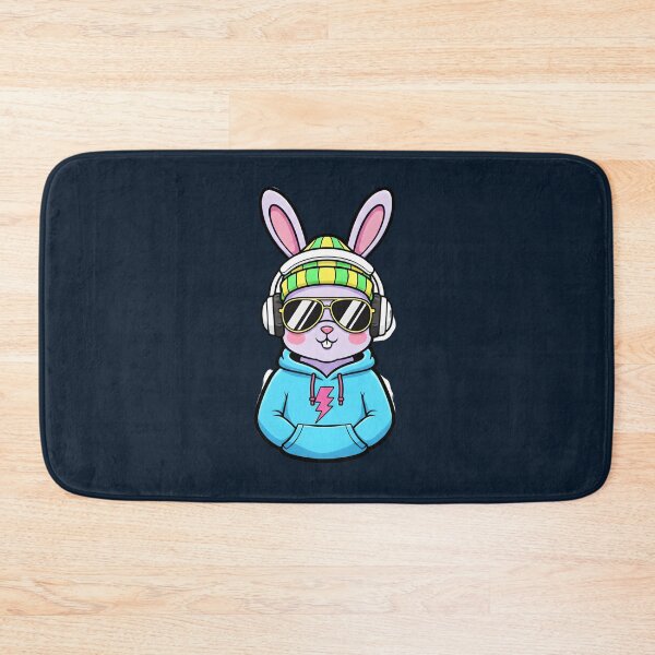 Item preview, Cool Gamer Bunny DJ With Headphones And Hoodie designed and sold by Dakson Design - Fantasy Art.