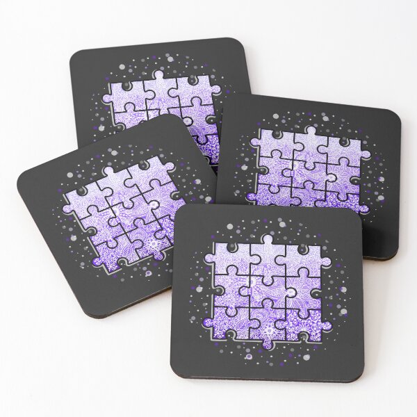 Item preview, Purple Puzzle Mandala – Floral Jigsaw Art designed and sold by Joy & Art .