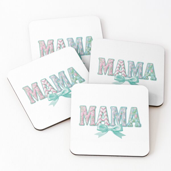 Item preview, Aqua Mama Spring Bunny Easter Faux Appliqué Art designed and sold by LazyScreations.