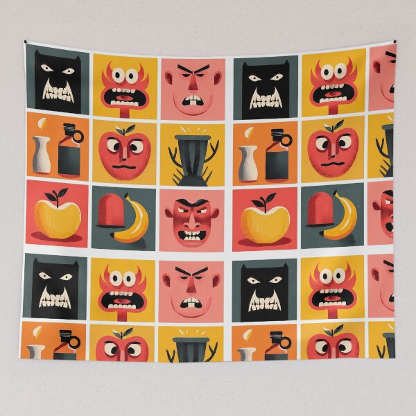 Item preview, Fun Whimsical Illustrations Blending Nature Humanity Imagination Design designed and sold by ART ATTACK ZONE.