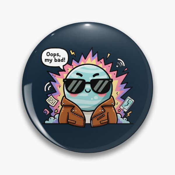Item preview, Funny Retrograde Planet Oops My Bad Chaos designed and sold by Dakson Design - Fantasy Art.
