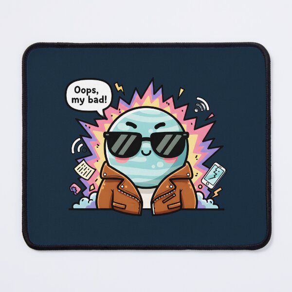 Item preview, Funny Retrograde Planet Oops My Bad Chaos designed and sold by Dakson Design - Fantasy Art.