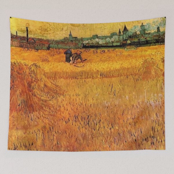 Item preview, Vincent Van Gogh - Arles View from the Wheat Fields, 1888 designed and sold by RickE.