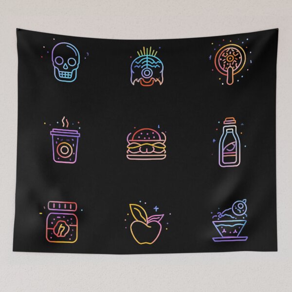 Item preview, Icons Whimsical Illustrations Blending Nature Humanity Imagination Design designed and sold by ART ATTACK ZONE.