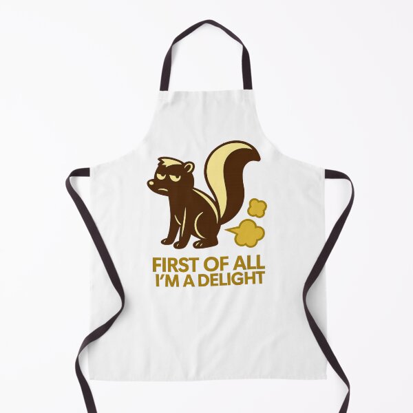 Item preview, First Of All I'm A Delight, Sarcastic Angry Skunk designed and sold by LuveraxArt.
