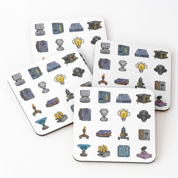 Item preview, Retro Icons Illustrations Blending Nature Humanity Imagination Design designed and sold by ART ATTACK ZONE.