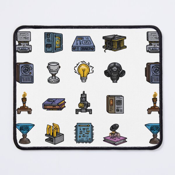 Item preview, Retro Icons Illustrations Blending Nature Humanity Imagination Design designed and sold by ART ATTACK ZONE.