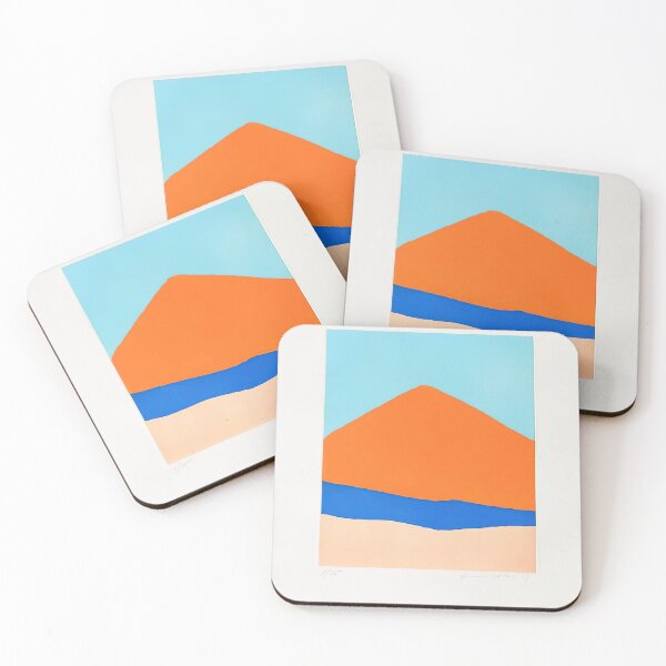 Item preview, Original Paintings by Etel Adnan, Etel Adnan Color Landscape Art designed and sold by OilArtLittle.