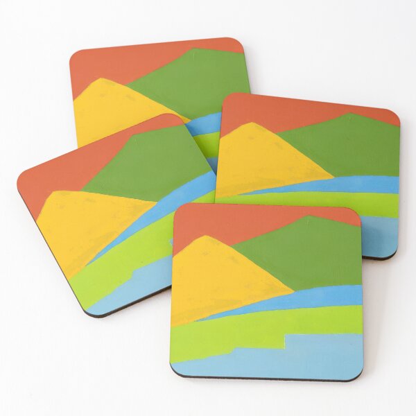 Item preview, Original Paintings by Etel Adnan, Etel Adnan Color Landscape Art designed and sold by OilArtLittle.