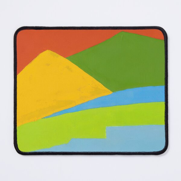 Item preview, Original Paintings by Etel Adnan, Etel Adnan Color Landscape Art designed and sold by OilArtLittle.