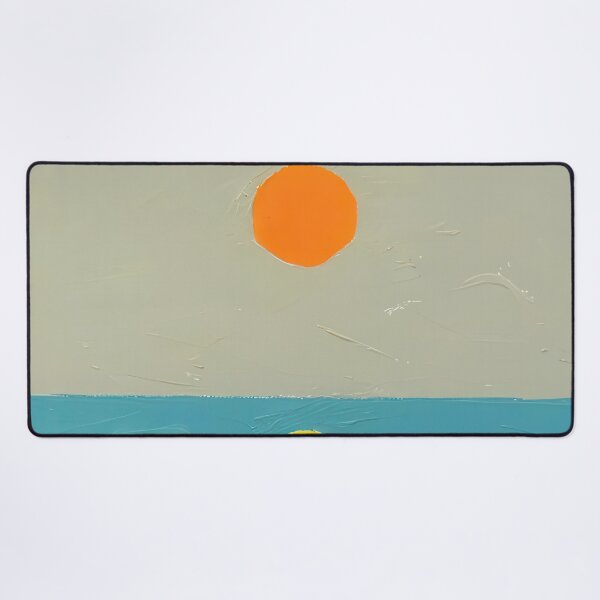 Item preview, Original Paintings by Etel Adnan, Etel Adnan Color Landscape Art designed and sold by OilArtLittle.