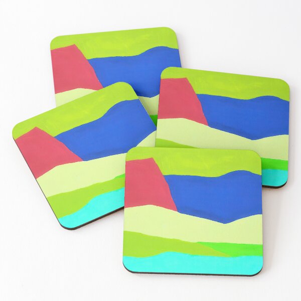 Item preview, Original Paintings by Etel Adnan, Etel Adnan Color Landscape Art designed and sold by OilArtLittle.