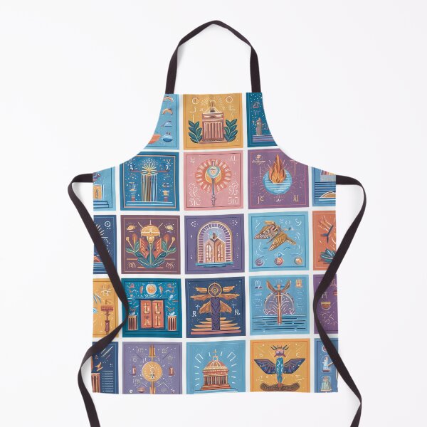 Item preview, Colorful Icons Illustrations Blending Nature Humanity Imagination Design designed and sold by ART ATTACK ZONE.