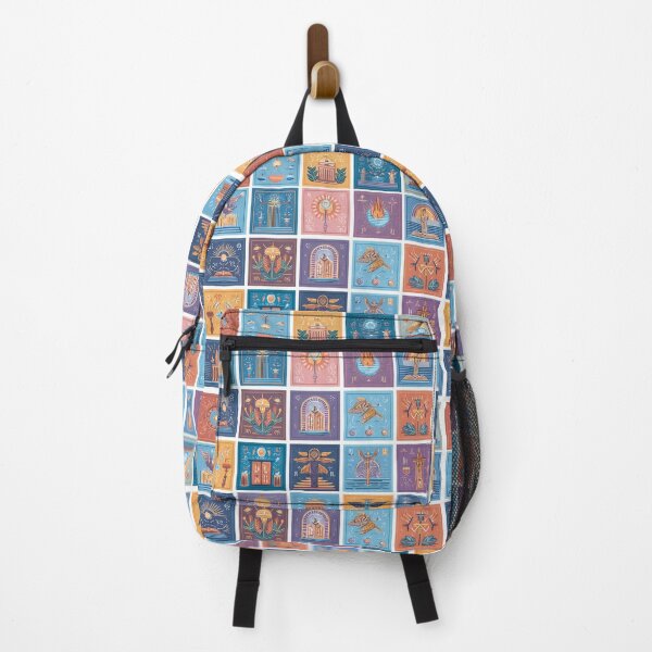 Item preview, Colorful Icons Illustrations Blending Nature Humanity Imagination Design designed and sold by ART ATTACK ZONE.