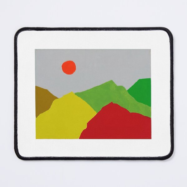 Item preview, Original Paintings by Etel Adnan, Etel Adnan Color Landscape Art designed and sold by OilArtLittle.