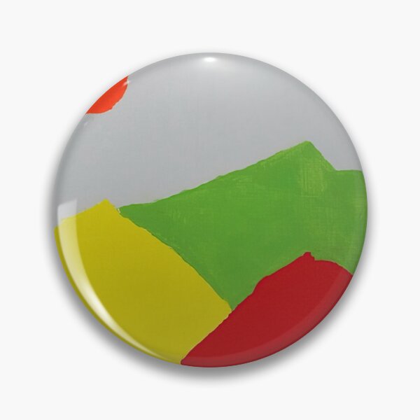 Item preview, Original Paintings by Etel Adnan, Etel Adnan Color Landscape Art designed and sold by OilArtLittle.