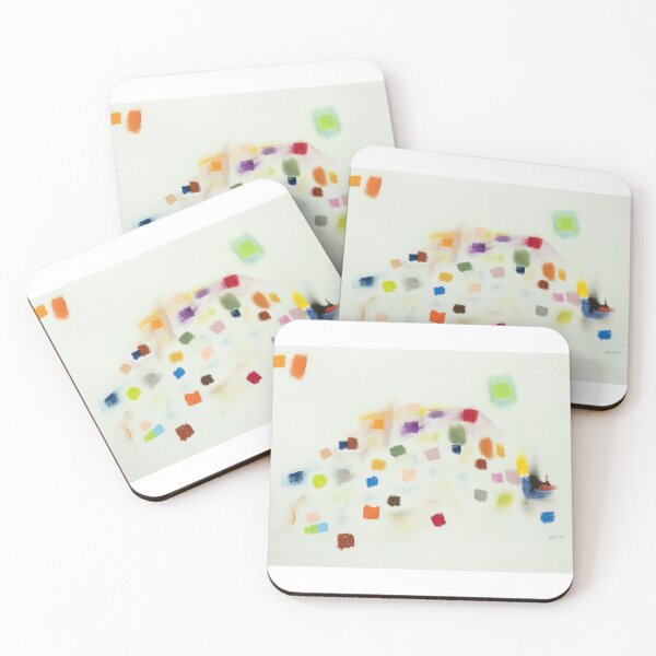 Item preview, Original Paintings by Etel Adnan, Etel Adnan Color Landscape Art designed and sold by OilArtLittle.