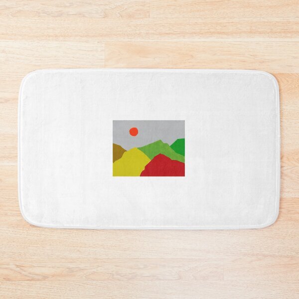 Item preview, Original Paintings by Etel Adnan, Etel Adnan Color Landscape Art designed and sold by OilArtLittle.