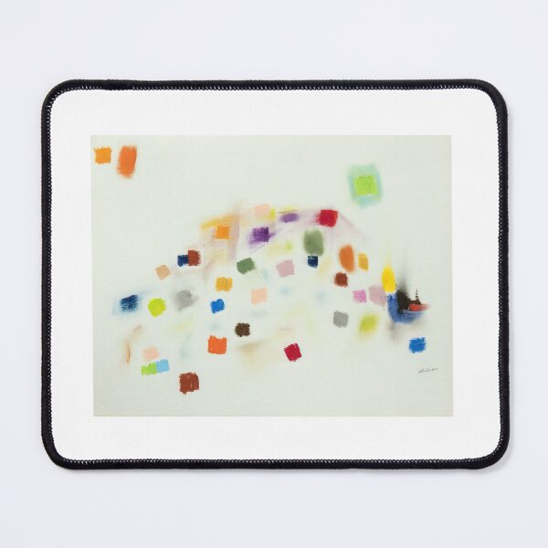 Item preview, Original Paintings by Etel Adnan, Etel Adnan Color Landscape Art designed and sold by OilArtLittle.