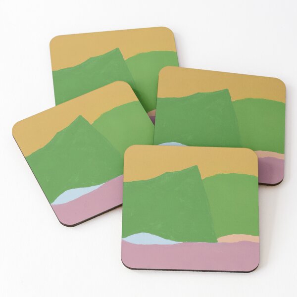 Item preview, Original Paintings by Etel Adnan, Etel Adnan Color Landscape Art designed and sold by OilArtLittle.