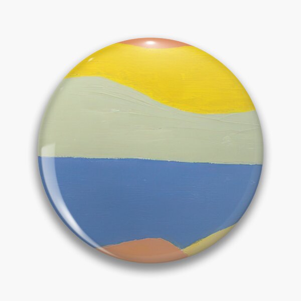 Item preview, Original Paintings by Etel Adnan, Etel Adnan Color Landscape Art designed and sold by OilArtLittle.