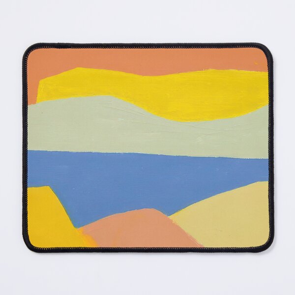 Item preview, Original Paintings by Etel Adnan, Etel Adnan Color Landscape Art designed and sold by OilArtLittle.
