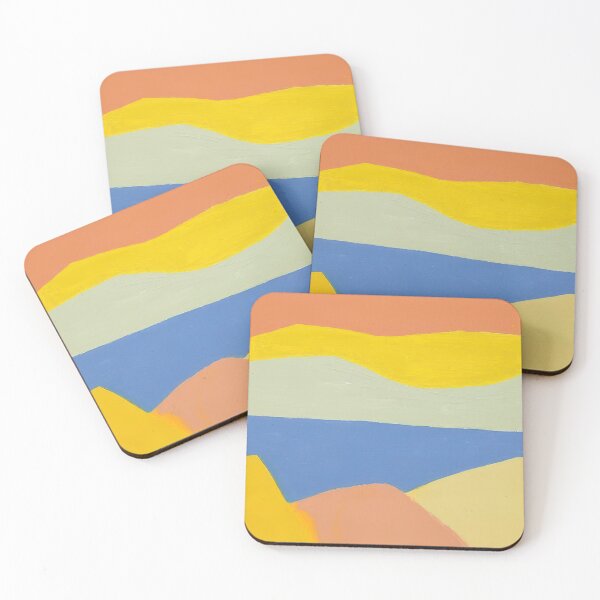 Item preview, Original Paintings by Etel Adnan, Etel Adnan Color Landscape Art designed and sold by OilArtLittle.