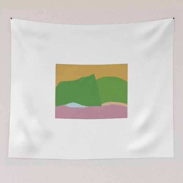 Item preview, Original Paintings by Etel Adnan, Etel Adnan Color Landscape Art designed and sold by OilArtLittle.