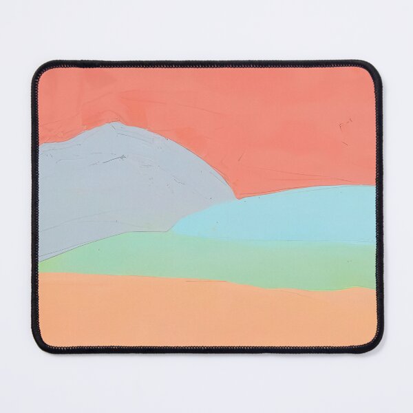 Item preview, Original Paintings by Etel Adnan, Etel Adnan Color Landscape Art designed and sold by OilArtLittle.