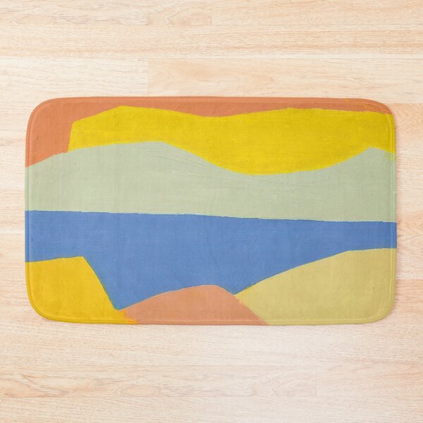 Item preview, Original Paintings by Etel Adnan, Etel Adnan Color Landscape Art designed and sold by OilArtLittle.