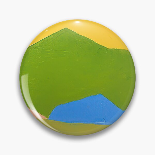 Item preview, Original Paintings by Etel Adnan, Etel Adnan Color Landscape Art designed and sold by OilArtLittle.