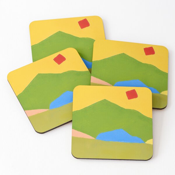 Item preview, Original Paintings by Etel Adnan, Etel Adnan Color Landscape Art designed and sold by OilArtLittle.