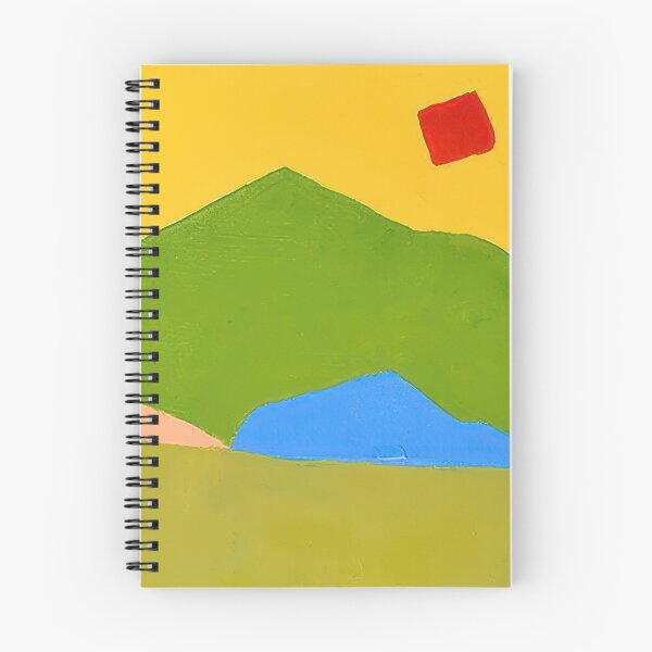 Item preview, Original Paintings by Etel Adnan, Etel Adnan Color Landscape Art designed and sold by OilArtLittle.