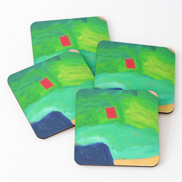 Item preview, Original Paintings by Etel Adnan, Etel Adnan Color Landscape Art designed and sold by OilArtLittle.