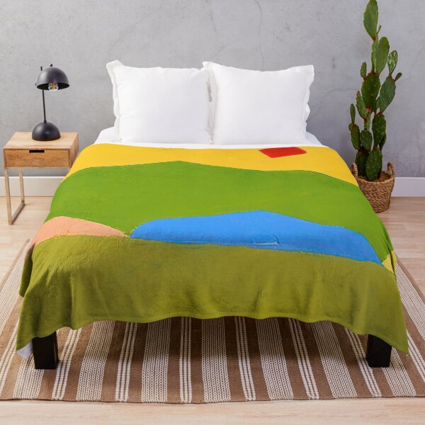 Item preview, Original Paintings by Etel Adnan, Etel Adnan Color Landscape Art designed and sold by OilArtLittle.