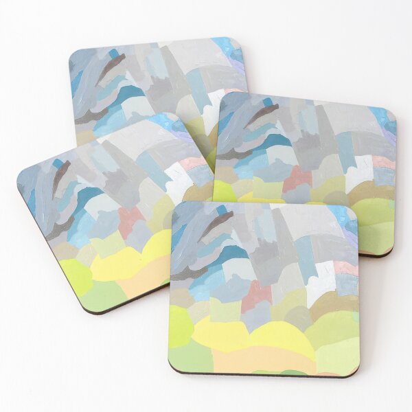 Item preview, Original Paintings by Etel Adnan, Etel Adnan Color Landscape Art designed and sold by OilArtLittle.