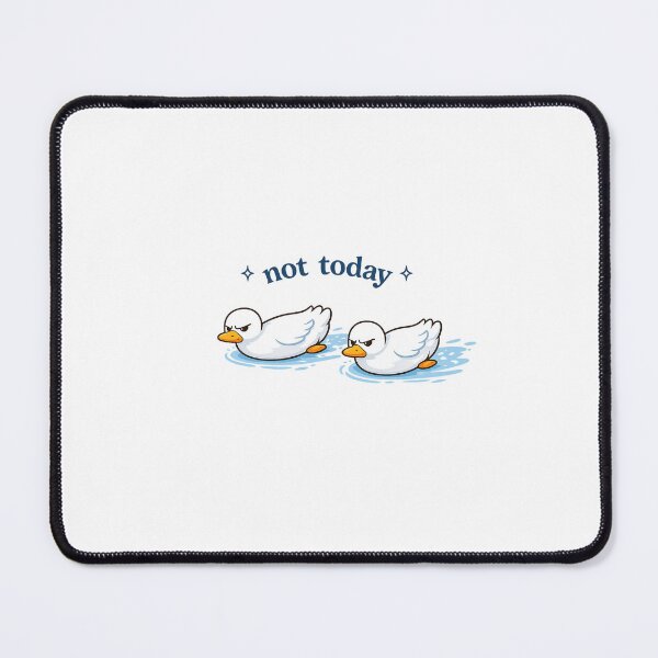 Item preview, Not Today Ducks – Grumpy Minimal Aesthetic Illustration designed and sold by .onemoredesign..
